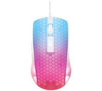 DELTACO GAMING WM87 - Mouse ottico da gaming USB, 6 pulsanti, 6200 dpi, colore: bianco