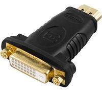 Deltaco HDMI-10A cavo di interfaccia e adattatore HDMI 19-pin DVI-D Nero