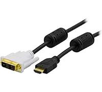 Deltaco HDMI-113D cavo e adattatore video 3 m HDMI tipo A (Standard) DVI Nero