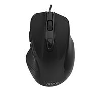 DELTACO Office - Mouse ergonomico - Clicca silenziosa - Nero
