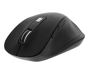 DELTACO Office Mouse ergonomico senza fili - Silent clicks - 2400 DPI - Nero