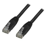 Deltaco TP-65S cavo di rete Nero 5 m Cat6 (DELTACO patchkabel - 5 m - sort)