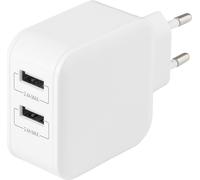 Deltaco USB-AC175 Caricabatterie per dispositivi mobili Universale Bianco AC Interno (DELTACO strmforsyningsadapter - USB -) NEW