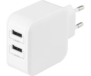 Deltaco USB-AC175 Caricabatterie per dispositivi mobili Universale Bianco AC Interno (DELTACO strmforsyningsadapter - USB -) NEW