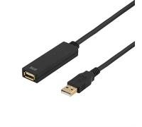 Deltaco USB2-EX7M Prime, Cavo di prolunga USB 2.0, Attivo, Tipo A Maschio a Femmina Tipo A, 7 m, Nero