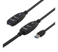 Deltaco USB3-1008 cavo USB USB 3.2 Gen 1 [3.1 Gen 1] 15 m USB A Nero (DELTACO US