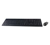 Deltaco Wireless Desktop Set - Tastiera e Mouse - Ricevitore USB - Portata 10m - US Layout - Nero