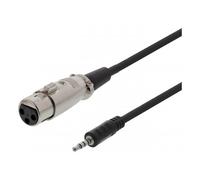 Deltaco XLR-2000 cavo audio 1,5 m 3.5mm Nero (DELTACO XLR-2000 - audiokabel - 1.