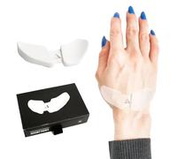 DELTAHUB, Poggiapolsi ergonomico Carpio 2.0 per destrimani, per tunnel carpale, sollievo dal dolore, anti-fatica, facile scorrimento, elegante, per ufficio, computer, laptop, gaming, S, bianco