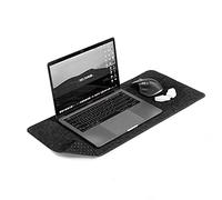 DELTAHUB - Scrivania minimalista in feltro (grigio - (28 x 63 cm), piccola)