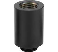 Thermal Grizzly DeltaMate Raccordo Fitting MF28 Nero G1/4" | Estensione 28 mm, ottone, EPDM, G1/4 maschio femmina, Nero, hex 8 mm