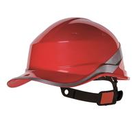 DELTAPLUS Casco da baseball Diamond V da cantiere rosso