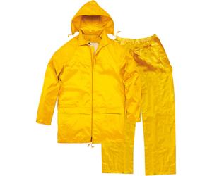 DELTAPLUS Completo antipioggia giacca + pantaloni giallo