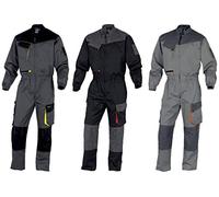 Deltaplus DMCOMGO3X D-Mach - Combinazione da lavoro in cotone e poliestere, grigio/arancione, taglia 3XL