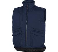 GILET DA LAVORO BLU DELTAPLUS SIERRA IMBOTTITO PORTABADGE POLIESTERE COTONE UOMO