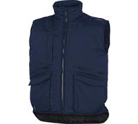 GILET DA LAVORO BLU DELTAPLUS SIERRA IMBOTTITO PORTABADGE POLIESTERE COTONE UOMO
