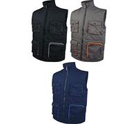 Deltaplus Gilet Uomo, Grigio/Arancione,.XL
