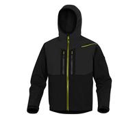 DELTAPLUS - HORT2NJXG - Giacca Softshell Horten - tessuto Softshell-poliestere-elastan - con cappuccio - taglia XL - nero-giallo - Deltaplus - 89931 - Conf. da 1 Pz. - HORT2NJXG