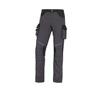 Deltaplus MCPA2GNTM Mach2 Corporate - Pantaloni da Lavoro in Poliestere Ripstop Cotone, Taglia M, Confezione da 10, Colore: Grigio/Nero