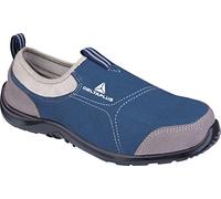 Deltaplus MIAMISPGB47 Miami S1P SRC - Scarpe in Poliestere/Cotone, Taglia 47, Colore: Grigio/Blu Navy, Confezione da 10