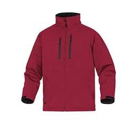 Deltaplus MILT2ROXG Parka in poliestere/elastan, impermeabile e antivento, rosso, taglia XL