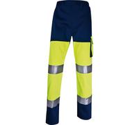 Pantalone alta visibilitA' PHPA2 - sargia/poliestere/cotone - taglia XL - giallo fluo - Deltaplus