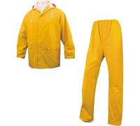 DELTAPLUS - EN304JAXG2 - Completo impermeabile EN304 - giacca + pantalone - poliestere-PVC - taglia XL - giallo - Deltaplus - 73747 - Conf. da 1 Pz. - EN304JAXG2