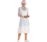 DELTAPLUS - TABPO02 - Grembiule monouso - 120 x 70 cm - taglia unica - PE - bianco - Deltaplus - conf. 100 pezzi - 73764 - Conf. da 1 Pz. - TABPO02