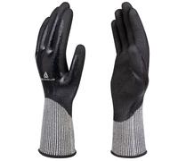 DELTAPLUS - VECUTD04NO10 - Guanti antitaglio Venicut D04 - maglia deltanocut - palmo in doppio nitrile - taglia 10 - nero - Deltaplus - 93628 - Conf. da 1 Pz. - VECUTD04NO10