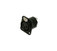 Deltron - 718-0400 - Presa XLR, 4P, Chassis, Nera