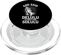 Delulu non è la preghiera cristiana divertente di Solulu PopSockets PopGrip per MagSafe
