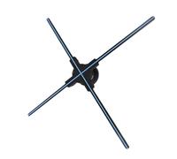 DELURA Ologramma 3D Fan 65cm Alta luminosità ad Alta risoluzione 3D LED Fan for la pubblicità Ampia Applicazione