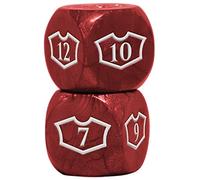 Deluxe 22MM Mountain Loyalty Dice Set with 7-12 for Magic: The Gathering