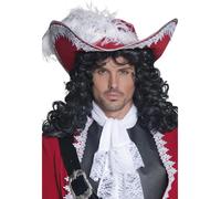 Deluxe Autentico Qualità Professionale Pirate Hat Uomo Rosso Accessorio Vestito