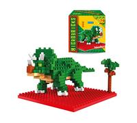 Deluxe Base- Microbricks-Triceratops Puzzle 3D, Multicolore