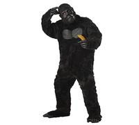 Deluxe - Costume Carnevale Halloween Gorilla Animale, Taglia unica (44-46)