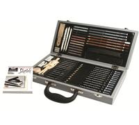 Deluxe Disegno Scatola Set Album da Matite Pastelli Carbone Manichino Sket2000