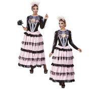Deluxe Giorno Dei Morti Senorita Costume Messicano Costume da Halloween