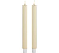 Deluxe Homeart Candela a stelo crema, 2 pezzi (24 cm)