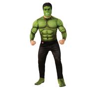 Deluxe Hulk Uomo Costume Supereroe Marvel Vestito + Mascherina