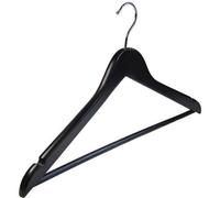 Deluxe IN Legno Nero Cappotto Pantaloni Gonna Grucce Appendiabiti X 100 Nuovo