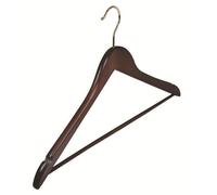 Deluxe IN Legno Noce Cappotto Pantaloni Gonna Grucce Appendiabiti X 25 Nuovo