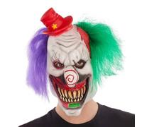 Deluxe Killer Clown Maschera Evil Mulinello Naso & Cappello Costume Halloween