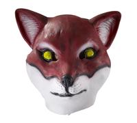 Deluxe Lattice Maschera Animale Adulto: Red Fox Taglia Unica