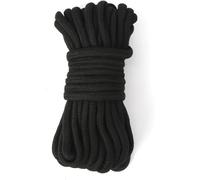 Deluxe Magicians Rope - Corda per maghi, 10 m, 6 colori disponibili, morbida corda colorata per maghi, accessori per maghi, illusioni di palcoscenico, espedienti, puntelli (rosso) (nero)