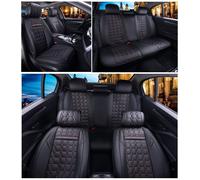 Deluxe Nero Rosso Ecopelle Set Completo Coprisedili Per VW Golf Polo Tiguan