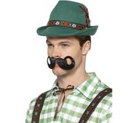 Deluxe Oktoberfest Trenker Cappello da Uomo Costume Bavarese Tedesco Alpine