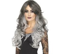 Deluxe Parrucca Gotica Grigio Ombre Styleable Donna Costume Ne