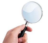 Deluxe Products Lente d'ingrandimento, vetro metallico, nero