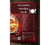 Deluxe Receipe journal (wooden board): Favourite receipe - made with love - write in your own words